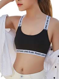 Many sports bras pull on, with no closures at all. Fymall Fymall Women Teen Girls Cotton Yoga Sports Bra Wire Free Running Bras Walmart Com Walmart Com