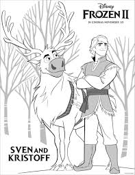 Discover all our printable coloring pages for adults, to print or download for free ! Sven And Kristoff Frozen Ii Coloring Pages For Kids Coloringbay
