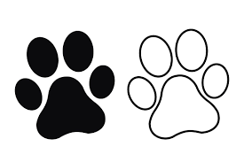 Paw Print Dog Or Cat Paw Paw Print Art Dog Paw Print Art Cat Paw Print