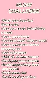 Glow Challenge Clear Skin Routine Clear Skin Tips Healthy Skin Care