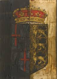 Oliver Cromwell Funeral Escutcheon Painting Classic Style History