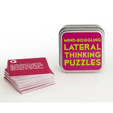 There are so many puzzles for which if someone reads the statement, it will not make any sense. Lateral Thinking Puzzles Tin Lakeland