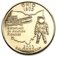 Calcite may be found in clear form and also in golden and dark brown colors. 2002 Gold Plated Ohio Statehood Quarter Littleton Coin Company
