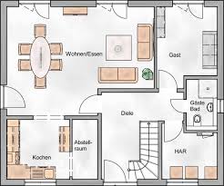 Es besteht im erdgeschoss einer doppelgarage von 50 m2 mit zugang zum haus. Amb Villa 150 Amb Massivhaus Gmbh Co Kg