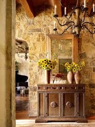 Ideas On How To Use Stone Veneer On An Interior Wall Has A Link Of A Simple Tutorial How To A Tuscan Style Decorating Rustic Italian Decor Tuscan Decorating