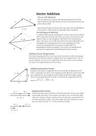 Vector Addition Tip To Tail Method Cambridge High
