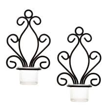 Shop over 200 top wall candle holders and earn cash back all in one place. Votives Sconce For Home Wall Decorations Black Events Set Of 2 Swirling Iron Hanging Wall Candleholders Weddings Mounted Decorative Candle Holder Meshela Wall Candle Sconces Home Decor Candle Sconces Mayco Com Mx