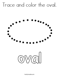 Make a coloring book with map oval for one click. Trace And Color The Oval Coloring Page Twisty Noodle