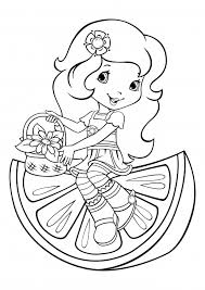 Lemon meringue is a new character in the series strawberry shortcake and as the name suggests her hair are yellow and she is always seen in this quaint yellow tones of clothing complimented with greens. Orange Blossom Coloring Pages Charlotte Strawberry Shortcake Berry Adventure Coloring Pages Colorings Cc