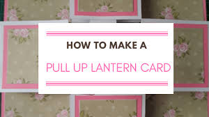 To make the lantern card, first you will need to cut a few strips to make the accordion. Pull Up Accordion Lantern Card Tutorial Karen Monica
