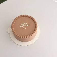 Korean Minimalist Birthday Cake For Boyfriend 
