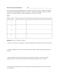 Check spelling or type a new query. Plant Animal Cell Mystery