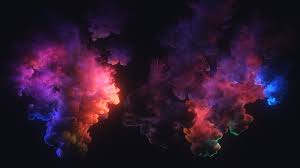 Colorful Smoke Colored Smoke Smoke Wallpaper Silhouette Painting