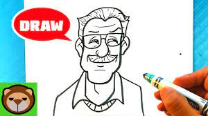 How To Draw Stan Lee From Marvel Comics - Youtube
