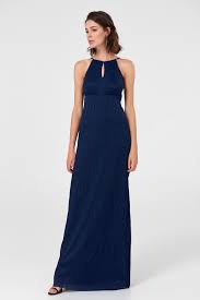 Lacivert Damla Dekolteli Abiye Elbise Tprss18yl0003 Trendyolmilla Trendyol Elbise Parti Elbisesi The Dress