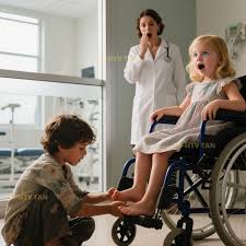 Hija del cirujano, nunca caminó en su vida hasta que un niño sin hogar dijo,  "Déjame intentar." El Dr. Eduardo Hernández observaba a su hija Valeria a  través del cristal de la