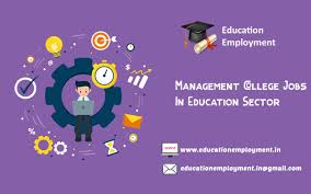 Management Jobs Education Jobs College Job Education In India