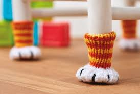 Chair Socks Cat Paw Cat Feet Hand Knit Knitted Crochet Floor Protector Funny Accessories Quirky Gift Idea Uniqu Chair Socks Knitting Patterns Free Crochet Home