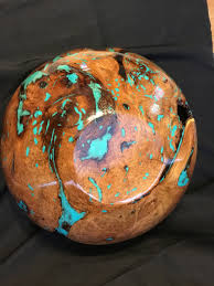 These would be my three turquoise inlay rivers. Mesquite Bowl With Turquoise Inlay General Finishes Design Center