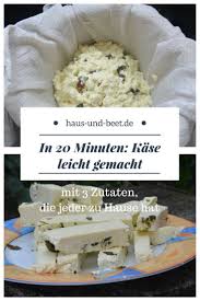 Kase Selber Machen Mit 3 Zutaten In 20 Minuten Haus Und Beet Frischkase Selber Machen Kase Selber Machen Lebensmittel Selber Machen