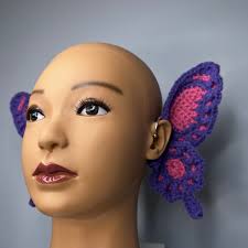 Crochet Buttefly Wing Ear Wraps