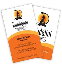 If you're looking for the best business cards miami has to offer, you've come to the right place! Kundalini Organics Rcs