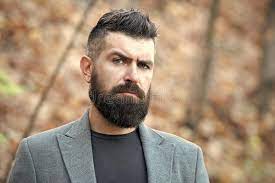 Hipster Appearance Man Bearded Hipster Stylish Fashionable Coat Stylish Beard And Mustache Fall And Winter Season Stock Image Image Of Male Coat 158318219