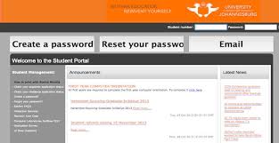 Uj Student Portal Login Student Portal Student Management Student