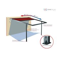 Store banne traditionnel entièrement personnalisable. Store Banne Avec Poteaux Pas Cher Store Banne Avec Poteaux Sur Mesure