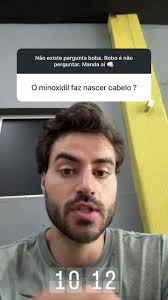 Muita gente acredita que o minoxidil vai fazer nascer cabelo onde já não  tem mais nenhum fio… mas isso é mito. O que o minoxidil faz é engrossar os  fios que ainda existem, fortalecer o que está ...