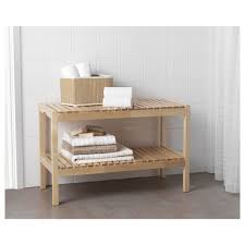 Molger Bench Birch Ikea Bathroom Storage Bench Bathroom Bench Apartment Interior Design