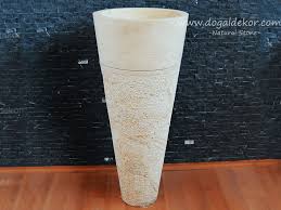 Dekoratif Dogal Tas Ayakli Lavabo Dekor Tas Traverten Lavabo Modelleri Lavabolar Banyo Lavabo Banyo Lavabosu