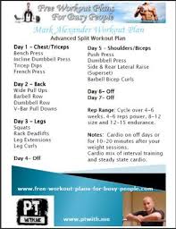 Printable Complete Bodybuilding Routine By Celeb Pt Mark