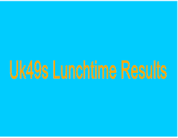 The uk49s lunchtime results for today (21 february 2021), in numerical order, are as follows: Uk49s Lunchtime Results Friday 27 November 2020 Political Analysis South Africa