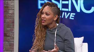 Meagan Good Dishes On What Inspired Her To Rock Those Beautiful Faux Locs Braids With Shaved Sides Shaved Side Hairstyles Hair Styles