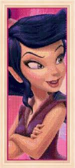 Vidia Portrait Cross Stitch Pattern Cross Stitch Vidia Cross Stitch Kids  Room Decoration Girl Room Decoration DIY Tinkerbell Tale Hero