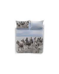 Lenzuolo sotto con angoli matrimoniale bassetti in arredamento e casalinghi. Completo Lenzuola Cavalli Wild Horses Caleffi Per Letto Da Una Piazza