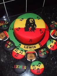 Bob Marley Cake Cupcakes Jamaica Reggae Themed Birthday Party Jamaica Holidayinnresortjamaica Traveltuesday Bob Marley Cakes Rasta Cake Jamaican Party