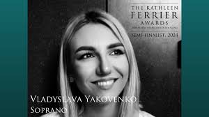 Introducing the 2024 Ferrier Awards semi-finalists: Vladyslava Yakovenko is  a Ukrainian soprano, who is currently completing her opera course studies  at @guildhallschool under the tutelage of Marilyn Rees. 1/5