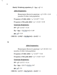 This is a little harder to figure out. Hardy Weinberg Equation