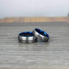 Lord Of The Rings Lord Of The Rings Wedding Ring Lord Of The Rings Wedding Band Lord Of The Silver Wedding Bands Silver Tungsten Tungsten Carbide Wedding Bands