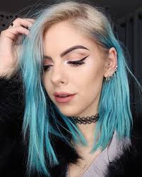 New Hair Thanks To Abbeyreedhair Reed Hair In Maldon Essex Bleached Roots Blue Ends Bluehair Bleachroots Dyedhair Dyed Hair Blue Hair Hair Beauty