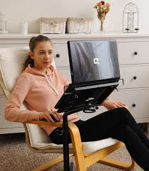 the adjustable and flexible laptop stand that lets you use your laptop while sitting standing or even lying dow laptop stand standing office furniture desk