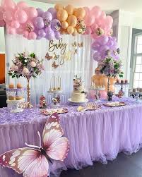 The baby girl's nursery theme is also butterflies, so it was the theme for the baby shower. Happy Sunday The Beginning Of March Our First Of Many Events This Month What Better Way Th Pastel Baby Shower Butterfly Baby Shower Baby Girl Shower Themes