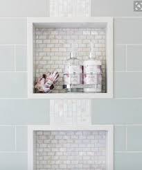 Pretty Tile In The Insert Tile Shower Niche Bathroom Remodel Master Shower Niche