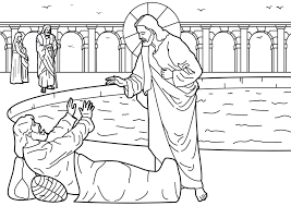 Download Or Print This Amazing Coloring Page Jesus Heals The Man At The Pool Jesus Heals Bible Crafts Bible Story Crafts Bible Coloring Pages
