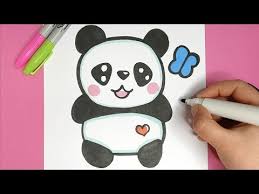 Kawaii zeichnungen disney zeichnungen süße tiere zeichnen malen und zeichnen panda zeichnung panda bilder panda kunst lustiger. Kawaii Baby Panda Malen Einfach Und Suss Ø¯ÛŒØ¯Ø¦Ùˆ Dideo