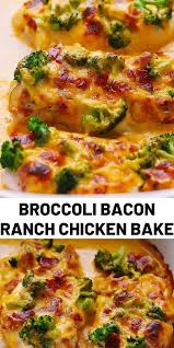 Poulet Ranch Au Bacon Et Au Brocoli Recettes De Cuisine Recette Poulet Poulet Brocoli