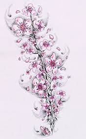 Black And White Cherry Blossom Tattoos Cherry Blossom Tattoo Stencils Unique Cherry Blossom Des Cherry Blossom Tattoo Blossom Tattoo Cherry Blossom Tree Tattoo