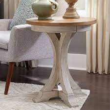 Farmhouse Reimagined Round Chair Side Table Chair Side Table Round Chair Liberty Furniture